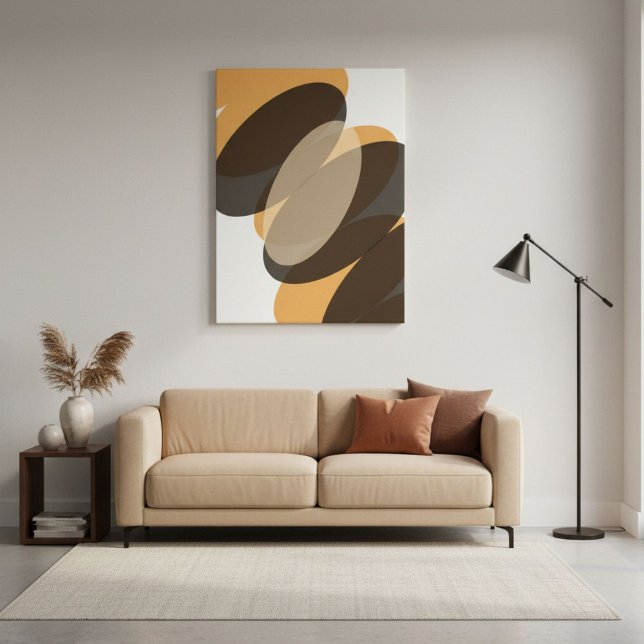 Impressão Em Tela Minimalist abstract geometric shapes contemporary  (Criador carregado)