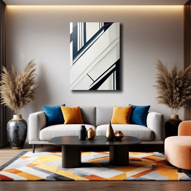 Impressão Em Tela Minimalist Diagonal Geometry (Criador carregado)