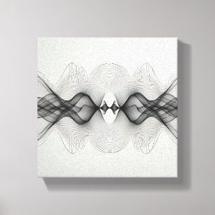 Impressão Em Tela Minimalista Moderno Arte de Linha Simétrica - Abst