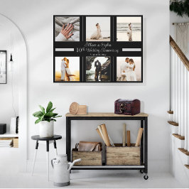 Impressão Em Tela Mínimo 6 Foto 10º Aniversário de Casamento