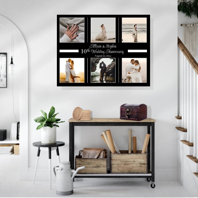 Impressão Em Tela Mínimo 6 Foto 10º Aniversário de Casamento (Criador carregado)
