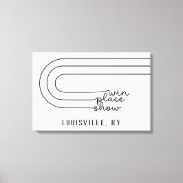 Impressão Em Tela Mínimo Win Place Show Horse Track Personalizado