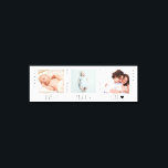 Impressão Em Tela Minivialidade de Foto para Bebês Trio<br><div class="desc">Modelo clássico e elegante para 3 fotos com palavras "live   laugh   love" por baixo,  personalizado com nome e data de nascimento do seu bebê ou personalizado para qualquer ocasião.</div>