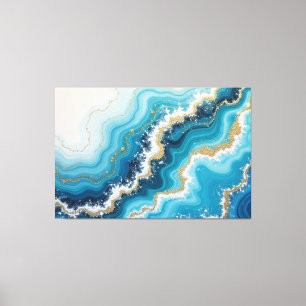 Impressão Em Tela Miragem da Maré Descendente – Arte Fluida Abstrata