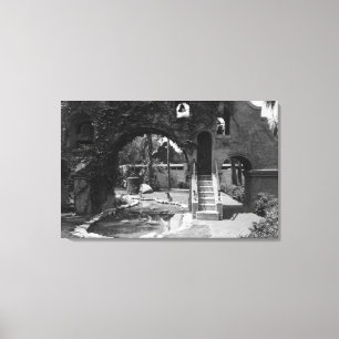 Impressão Em Tela Missão no pátio de Riverside, CA Photograp