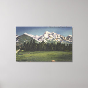 Impressão Em Tela Mission Mountain View em Montana