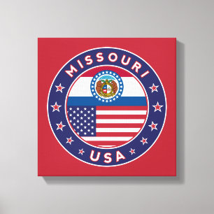 Impressão Em Tela Missouri, EUA States, Missouri canvas, poster