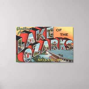 Impressão Em Tela Missouri - lago do Ozarks