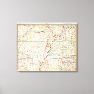 Impressão Em Tela Missouri, mal, KY, Tenn, Alá, senhorita, arca