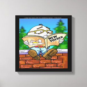 Impressão Em Tela Mistério do Humpty Dumpty Engraçado Rick London Im