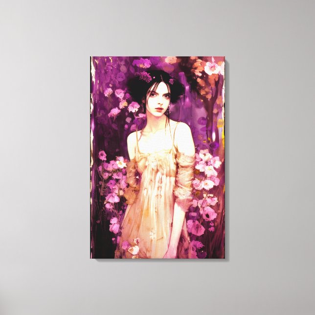 Impressão Em Tela Mística no Bloom #116: Flores Encantadas (Frente)