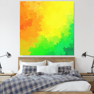 Impressão Em Tela Mistura de cores texturizada