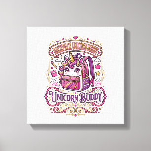 Impressão Em Tela Mochila Unicórnio Amigo Unicórnio Estilo Merch Des