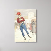 Moda de Patinação no Gelo Parisiense Vintage 1898
