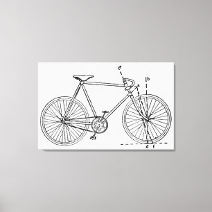 Impressão Em Tela Modelo da bicicleta