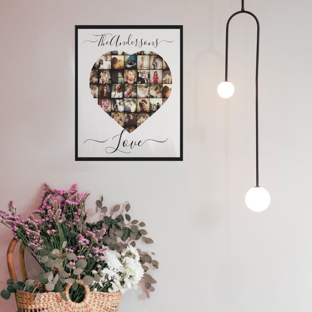 Impressão Em Tela Modelo de Colagem Fotográfica personalizada em for (Criador carregado)