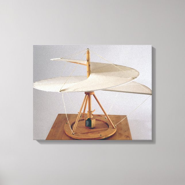 Impressão Em Tela Modelo de reconstrução da design da Vinci (Frente)
