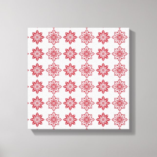 Impressão Em Tela Modelo geométrico IV do sinal SUN letão tradiciona (Frente)