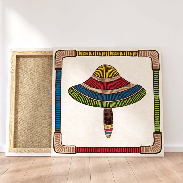 Impressão Em Tela Modern Abstract Mushroom (Criador carregado)