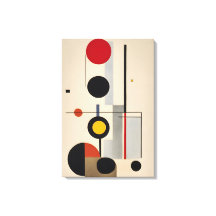 Modern Bauhaus Geométrico Abstrato Art