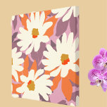 Impressão Em Tela Modern Floral Artista Daisie Nature Home Decor<br><div class="desc">Flores abstrato coloridas modernas de margarida com pastéis,  margaridas brancas e matizes cor-de-rosa,  Excelente de fundo para adicionar um pop de cor ao decor doméstico</div>