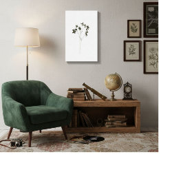 Impressão Em Tela Modern minimalist elegant line drawing flowers