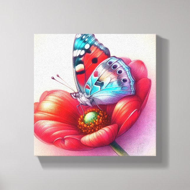 Impressão Em Tela Modern My Butterfly Stretch Print (Frente)