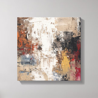 Impressão Em Tela Modern Neutral Tones Im | Expressionist Wave Canva