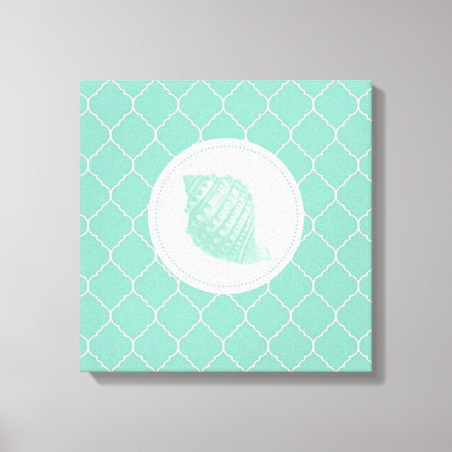 Impressão Em Tela Modern Vintage Seashell (Frente)