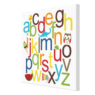 Impressão Em Tela Moderno alfabetos Kid Wall Art