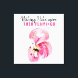 Impressão Em Tela Moderno - Exótica Watercolor Flamingo Gift Rosa<br><div class="desc">Moderno - Exótica Watercolor Flamingo Gift Rosa</div>