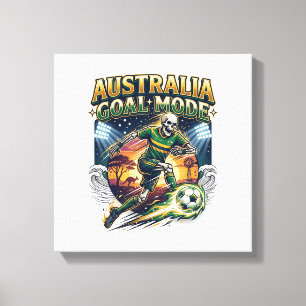 Impressão Em Tela Modo de Gol da Austrália Esqueleto de Striker Nati