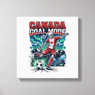 Impressão Em Tela Modo de Gol do Canadá Esqueleto de Ataque Nações D