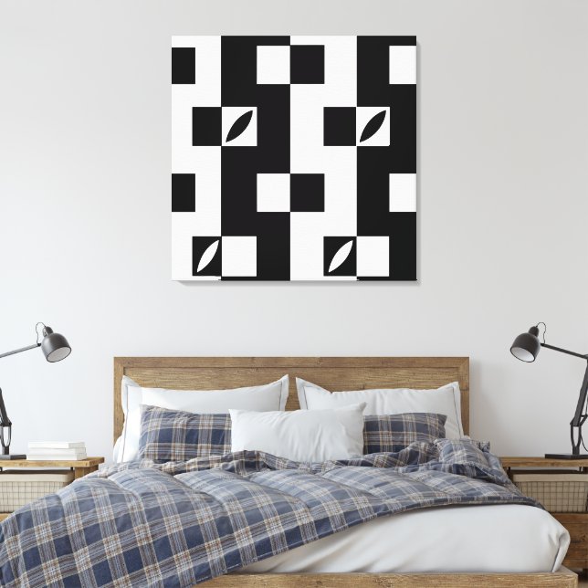 Impressão Em Tela Módulos Verticais | Moderno (Insitu(Quarto))