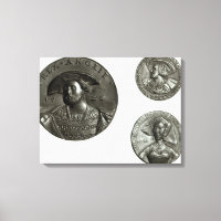Moedas que reproduzem Henrique VIII e Anne Bolena