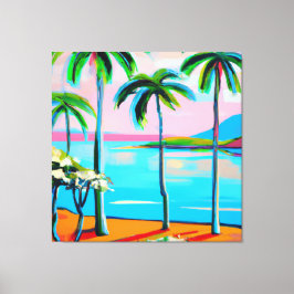 Impressão Em Tela Mokuauia (ilha de cabra) vista Oahu art