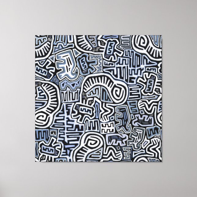 Impressão Em Tela Mola Ritual de Peyote Xamânico (Frente)