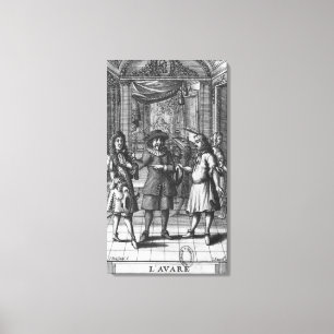 Impressão Em Tela Moliere como Harpagon, ilustração frontal