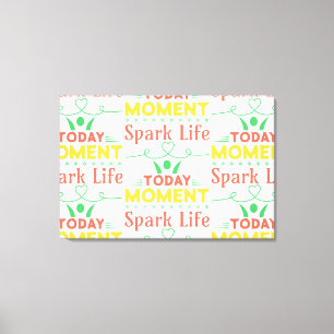 Impressão Em Tela Momento Atual, Saco de Tote Life Spark