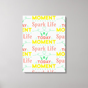 Impressão Em Tela Momento Atual, Saco de Tote Life Spark