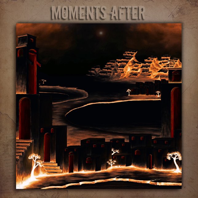 Impressão Em Tela "Momentos Depois" - misteriosa arte enigmática. (Criador carregado)