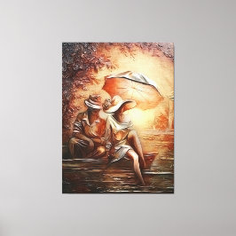 Impressão Em Tela Momentos Românticos