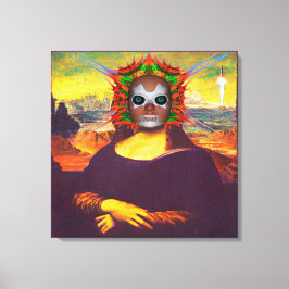 Impressão Em Tela Mona Lisa Ciborgue