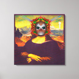 Impressão Em Tela Mona Lisa Ciborgue
