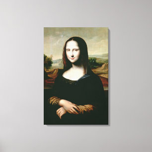 Impressão Em Tela Mona Lisa, cópia da pintura por Leonardo a