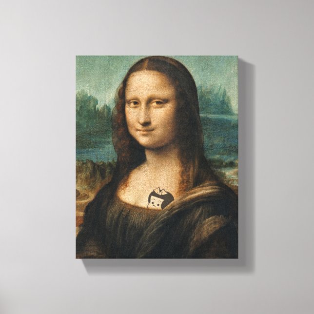 Impressão Em Tela Mona Lisa, impressão de tela atualizada (Frente)