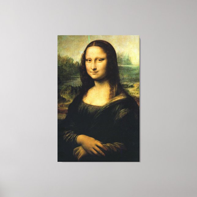 Impressão Em Tela Mona Lisa por Leonardo Da Vinci (Frente)