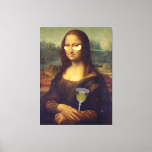 Impressão Em Tela Mona Lisa Self-Care Wall Art