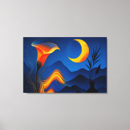 Impressão Em Tela Mondblüte der Wandlung - Stille Kunst