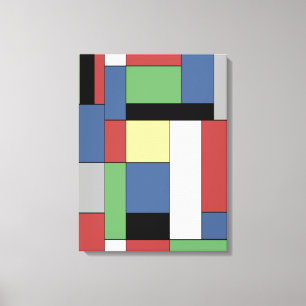 Impressão Em Tela Mondrian #11